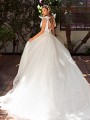Moonlight Collection J6703 wedding dress with v-back and bows at the sleeve Moonlight Collection J6703 wedding dress with v-back and bows at the sleeve