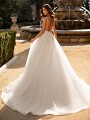Moonlight Collection J6741 lovely tulle ball gown with deep V-back and horsehair trimmed chapel train Moonlight Collection J6741 lovely tulle ball gown with deep V-back and horsehair trimmed chapel train