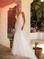 Moonlight Collection J6776 sexy sparkle tulle mermaid wedding dress with lace straps Moonlight Collection J6776 sexy sparkle tulle mermaid wedding dress with lace straps