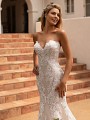 Moonlight Collection J6777 sweetheart neckline with lace applique details bridal gown Moonlight Collection J6777 sweetheart neckline with lace applique details bridal gown
