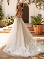 Moonlight Collection J6781 low key hole back wedding dress with chapel train Moonlight Collection J6781 low key hole back wedding dress with chapel train