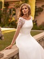 Elegant Lace Illusion Long Sleeve Satin A-line Bridal Gown Moonlight Collection J6792 Elegant Lace Illusion Long Sleeve Satin A-line Bridal Gown Moonlight Collection J6792