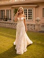 Fit and Flare Garden Floral Lace Wedding Dress Moonlight Collection J6793 Fit and Flare Garden Floral Lace Wedding Dress Moonlight Collection J6793