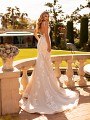 Lace Trumpet Wedding Dress With Low Scoop Back Wedding Dress Moonlight Collection J6796 Lace Trumpet Wedding Dress With Low Scoop Back Wedding Dress Moonlight Collection J6796