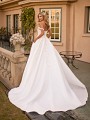 Classic Satin Princess Ball Gown Wedding Dress With 3D Lace Bodice Moonlight Collection J6799 Classic Satin Princess Ball Gown Wedding Dress With 3D Lace Bodice Moonlight Collection J6799