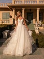 A-line Tiered Tulle and Lace Wedding Dress With Spaghetti Straps Moonlight Collection J6802 A-line Tiered Tulle and Lace Wedding Dress With Spaghetti Straps Moonlight Collection J6802