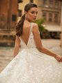 Moonlight Collection J6816 sexy strappy illusion V-back with double beaded straps and beaded belt A-line bridal gown Moonlight Collection J6816 sexy strappy illusion V-back with double beaded straps and beaded belt A-line bridal gown