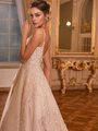 Moonlight Collection J6824 Silver Beaded Bodice and Scoop Back Wedding Dress With Beaded Spaghetti Straps Moonlight Collection J6824 Silver Beaded Bodice and Scoop Back Wedding Dress With Beaded Spaghetti Straps
