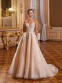 Moonlight Collection J6824 All Beaded Sweetheart A-Line Wedding Dress With Beaded Feather Appliques and Spaghetti Straps Moonlight Collection J6824 All Beaded Sweetheart A-Line Wedding Dress With Beaded Feather Appliques and Spaghetti Straps