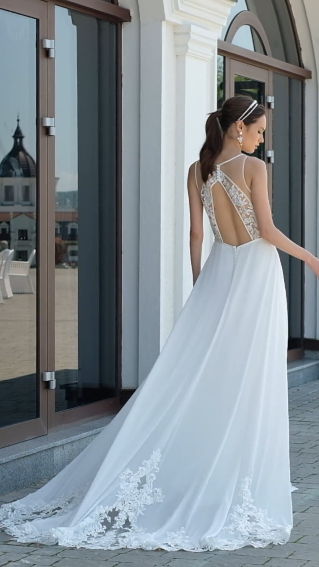 Moonlight Collection J6835 blush bridal gowns, ivory bridal gowns, white wedding dresses & more