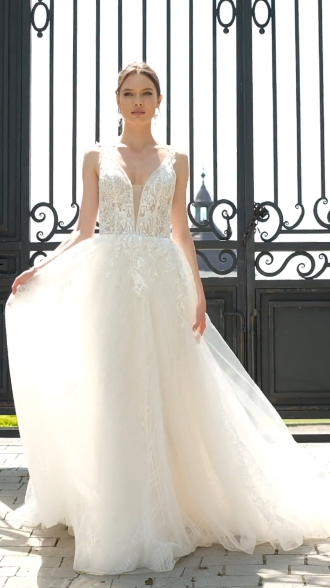 Beautiful Deep Sweetheart and Crisscross Open Back Sparkly Full A-Line Dress Moonlight Collection J6836 Beautiful Deep Sweetheart and Crisscross Open Back Sparkly Full A-Line Dress Moonlight Collection J6836