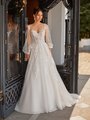 Moonlight Collection J6837 affordable wedding dresses with low backs and beading