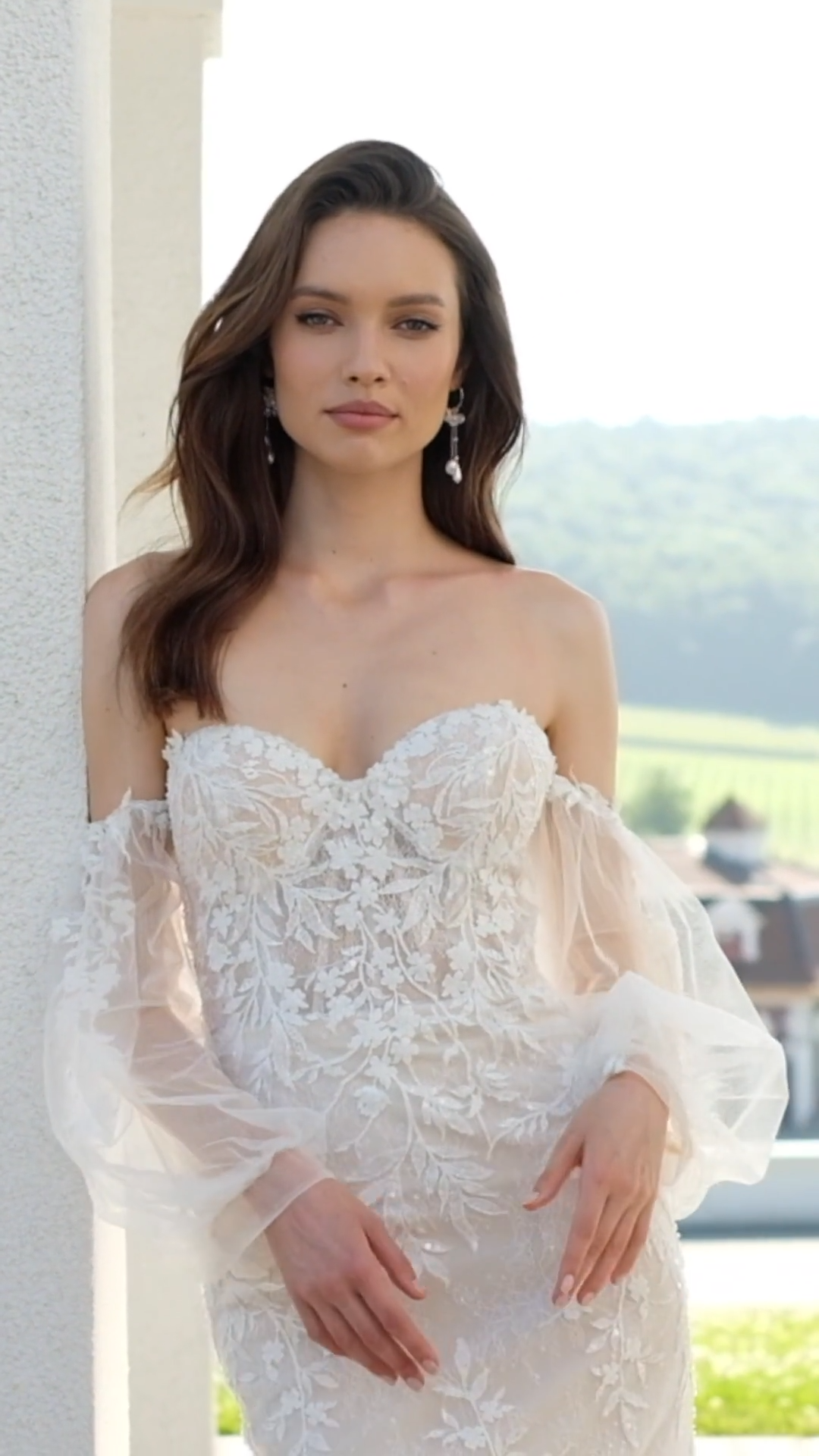 Moonlight Collection J6841 Unlined Sweetheart and Illusion Open Back with Detachable Off-Shoulder Sleeves Mermaid Moonlight Collection J6841 Unlined Sweetheart and Illusion Open Back with Detachable Off-Shoulder Sleeves Mermaid