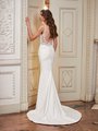 Moonlight Collection J6851 Deep Illusion V-back Mermaid with Sweep Train Moonlight Collection J6851 Deep Illusion V-back Mermaid with Sweep Train