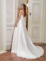 Moonlight Collection J6852 Minimalist Open Back A-line Mikado Wedding Dress