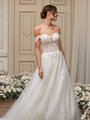 Moonlight Collection J6854 Garden Inspired Sweetheart Full A-Line with Swag Sleeves