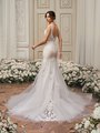 Deep Illusion V-Back Lace Appliques over Tulle Mermaid with Chapel Train Moonlight Collection J6855 Deep Illusion V-Back Lace Appliques over Tulle Mermaid with Chapel Train Moonlight Collection J6855