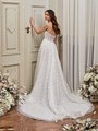 Illusion Open Back Emebroidered Lace Tulle Full A-Line Gown with Chapel Train Moonlight Collection J6856 Illusion Open Back Emebroidered Lace Tulle Full A-Line Gown with Chapel Train Moonlight Collection J6856