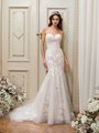 Moonlight Collection J6857 Elegant Glimmer Tulle and Sparkly Lace Appliques Strapless Sweetheart Mermaid