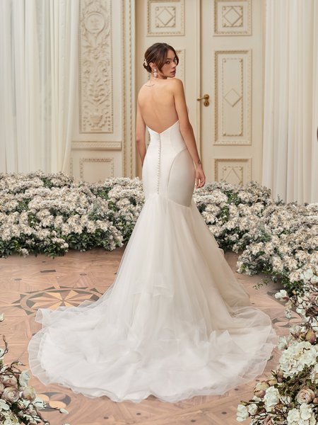 Moonlight Collection J6859 affordable wedding dresses with low backs and beading
