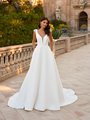 Moonlight Collection J6873 affordable wedding dresses with low backs and beading