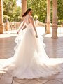 Moonlight Collection J6879 Tulle Cascades Chapel Train A-Line Wedding Gown with Open Back Moonlight Collection J6879 Tulle Cascades Chapel Train A-Line Wedding Gown with Open Back