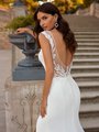 Moonlight Collection J6881 Chantilly Lace and Beaded Lace Appliques Mermaid with Deep Illusion V-Back