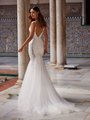 Moonlight Collection J6895 Classic Beaded Trim Deep V-Back Mermaid with Chapel Train Moonlight Collection J6895 Classic Beaded Trim Deep V-Back Mermaid with Chapel Train