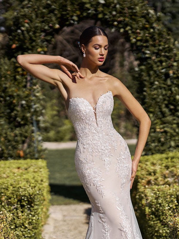 Moonlight Collection J6936 classic elegant wedding dresses perfect for the romantic bride