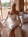 Moonlight Collection J6990 affordable wedding dresses with low backs and beading Moonlight Collection J6990 affordable wedding dresses with low backs and beading