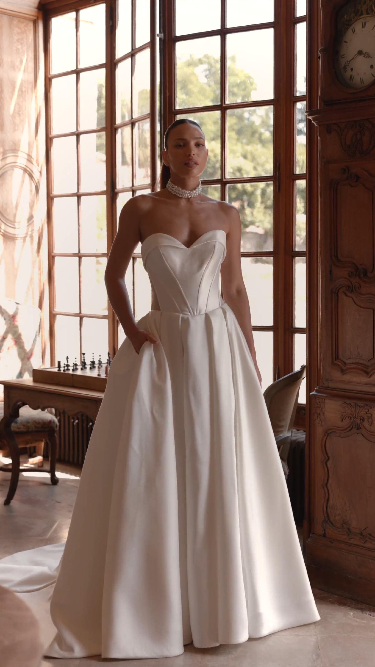 Moonlight Collection J6997 elegant bridal gowns and classic wedding dresses