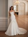 Moonlight Collection J7006 affordable wedding dresses with low backs and beading