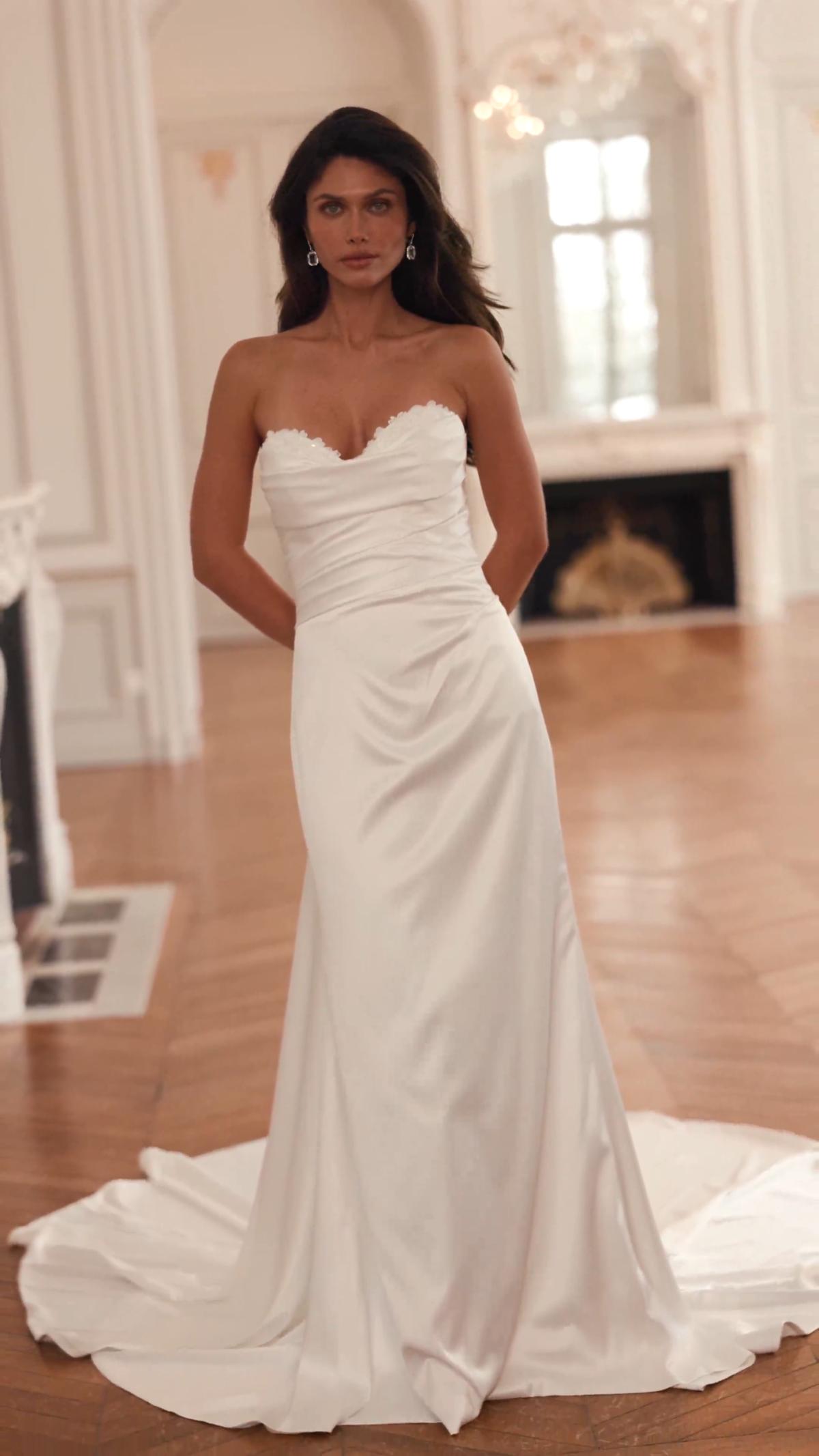 Moonlight Collection J7010 elegant bridal gowns and classic wedding dresses