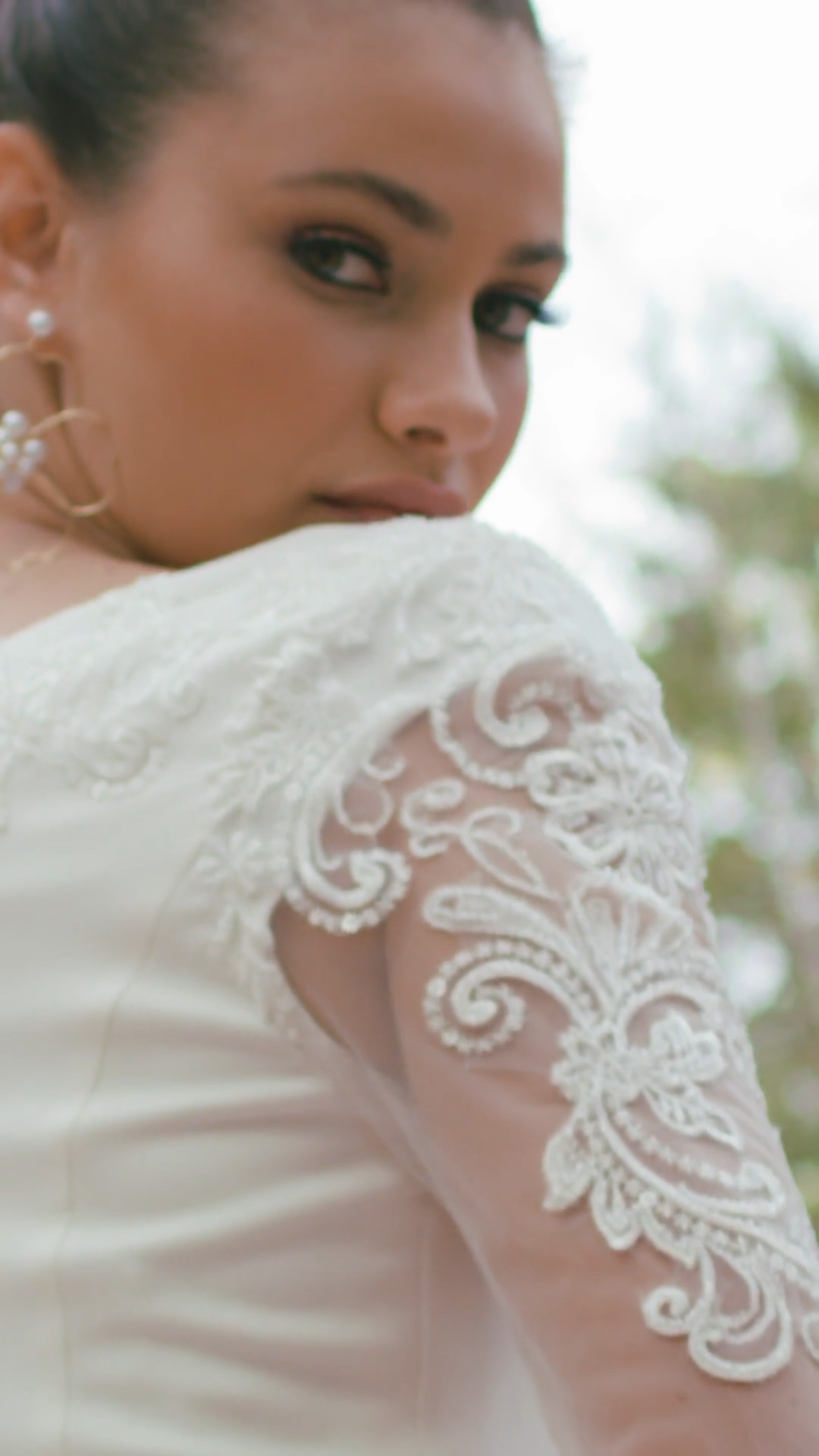 Moonlight Modest M5039 Chic Crepe Modest Mermaid Wedding Gown With Cap Lined Long Illusion Sleeves And Ornate Lace Appliques Moonlight Modest M5039 Chic Crepe Modest Mermaid Wedding Gown With Cap Lined Long Illusion Sleeves And Ornate Lace Appliques