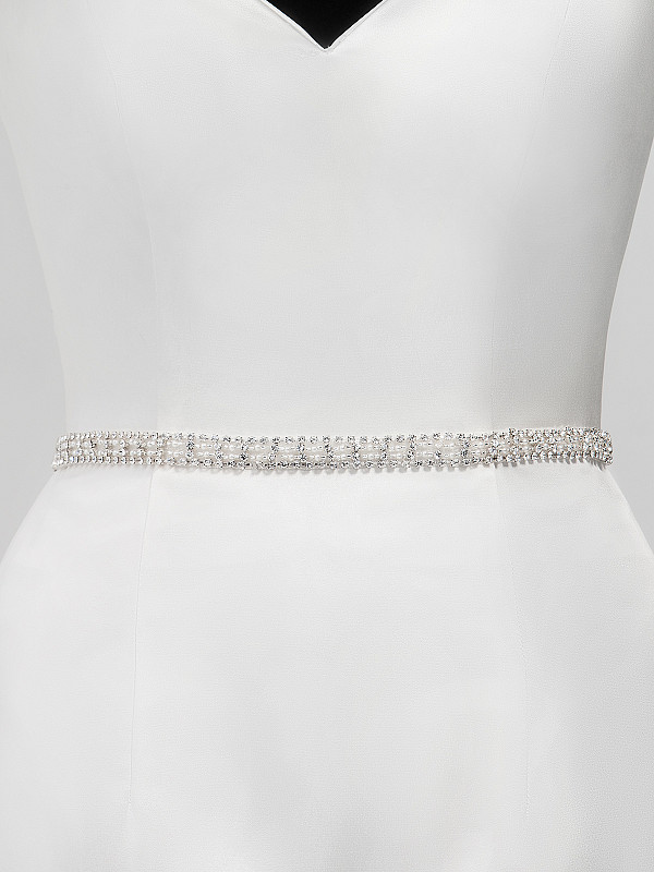 Moonlight Sashes SASH-122 Beaded bridal sashes are the perfect accent for your bridal gown