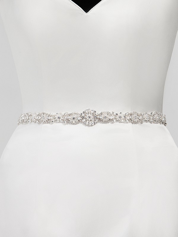 Moonlight Sashes SASH-125 Beaded bridal sashes are the perfect accent for your bridal gown