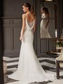 Moonlight Tango T102 Elegant Open Illusion V-Back with Detachable Cowl Back Mermaid with Chapel Train Moonlight Tango T102 Elegant Open Illusion V-Back with Detachable Cowl Back Mermaid with Chapel Train