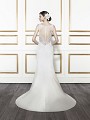 Moonlight Tango T672 popular backless vintage keyhole illusion back mermaid bridal dress with buttons and loops Moonlight Tango T672 popular backless vintage keyhole illusion back mermaid bridal dress with buttons and loops