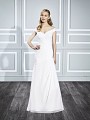 Moonlight Tango T699 chiffon open off the shoulder cap sleeve bridal gown for the curvy bride Moonlight Tango T699 chiffon open off the shoulder cap sleeve bridal gown for the curvy bride