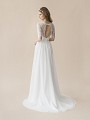 Moonlight Tango T802 boho inspired keyhole back lace and chiffon A-line wedding dress Moonlight Tango T802 boho inspired keyhole back lace and chiffon A-line wedding dress