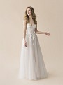 Moonlight Tango T811 casual strapless sweetheart tulle and lace full A-line boho wedding dress Moonlight Tango T811 casual strapless sweetheart tulle and lace full A-line boho wedding dress