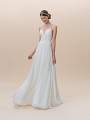 Moonlight Tango T825B casual care-free chiffon wedding dress with lace bodice and spaghetti straps Moonlight Tango T825B casual care-free chiffon wedding dress with lace bodice and spaghetti straps