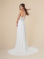 Moonlight Tango T848 ivory destination A-line bridal gown with stunning racerback with buttons Moonlight Tango T848 ivory destination A-line bridal gown with stunning racerback with buttons