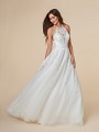 Moonlight Tango T851 beautiful jewel neck full A-line wedding dress in tulle with lace appliques Moonlight Tango T851 beautiful jewel neck full A-line wedding dress in tulle with lace appliques