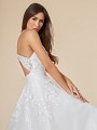 Moonlight Tango T851 stunning sleeveless tulle and lace appliques A-line bridal gown in ivory Moonlight Tango T851 stunning sleeveless tulle and lace appliques A-line bridal gown in ivory