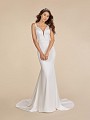 Moonlight Tango T881 crepe back satin mermaid wedding dress with deep sweetheart neckline Moonlight Tango T881 crepe back satin mermaid wedding dress with deep sweetheart neckline