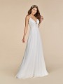 Moonlight Tango T885 chiffon dress with sweetheart neckline and beaded straps Moonlight Tango T885 chiffon dress with sweetheart neckline and beaded straps