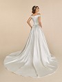 Moonlight Tango T886 satin bridal ball gown and chapel wedding train Moonlight Tango T886 satin bridal ball gown and chapel wedding train