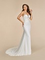 Moonlight Tango T889 chiffon mermaid wedding dress with deep v-neck and beaded straps Moonlight Tango T889 chiffon mermaid wedding dress with deep v-neck and beaded straps