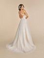 Moonlight Tango T890 bohemian tulle A-line wedding dress with crisscross open back 